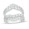Thumbnail Image 1 of 2 CT. T.W. Diamond Double Row Contour Solitaire Enhancer in 14K White Gold
