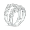 Thumbnail Image 2 of 2 CT. T.W. Diamond Double Row Contour Solitaire Enhancer in 14K White Gold