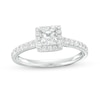 Thumbnail Image 1 of 1 CT. T.W. Princess-Cut Diamond Frame Engagement Ring in 14K White Gold (I/I2)
