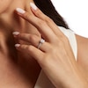 Thumbnail Image 2 of 1 CT. T.W. Princess-Cut Diamond Frame Engagement Ring in 14K White Gold (I/I2)