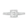Thumbnail Image 4 of 1 CT. T.W. Princess-Cut Diamond Frame Engagement Ring in 14K White Gold (I/I2)
