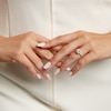 Thumbnail Image 2 of 1 CT. T.W. Diamond Cushion-Shaped Frame Double Row Engagement Ring in 14K Gold (I/I2)