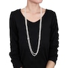 Thumbnail Image 2 of 5.0-10.0mm Freshwater Cultured Pearl Station Endless Strand Necklace-100"