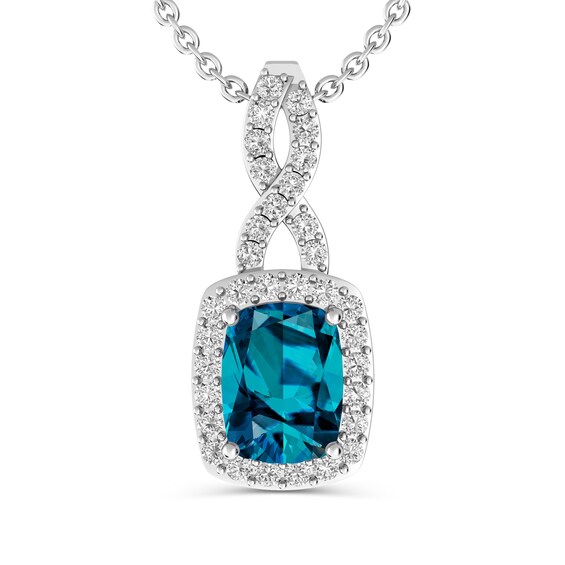 White Topaz Fashion Pendant Silver