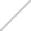 Thumbnail Image 0 of 2 CT. T.W. Multi-Diamond Oval and Round Alternating Link Line Bracelet in 10K White Gold - 7.25"