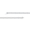 Thumbnail Image 2 of 2 CT. T.W. Multi-Diamond Oval and Round Alternating Link Line Bracelet in 10K White Gold - 7.25"