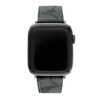 Men's Coach Apple Straps Interchangeable Black IP Leather Replacement Band Smart Watch Attachment (Model: 14700044)