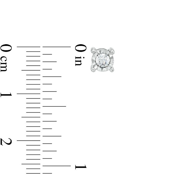 1/3 CT. T.w. Diamond Solitaire Pendant and Stud Earrings Set in Sterling Silver (J/I3)