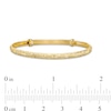 Thumbnail Image 1 of Child's Diamond-Cut Flower Bangle in 14K Gold