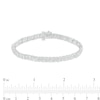 Thumbnail Image 4 of 1 CT. T.W. Diamond Alternating "XO" Line Bracelet in 10K White Gold – 7.25"