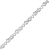 Thumbnail Image 1 of 1/20 CT. T.W. Diamond Alternating Infinity Loop and Heart Bracelet in Sterling Silver – 7.25"
