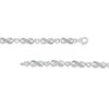 Thumbnail Image 3 of 1/20 CT. T.W. Diamond Alternating Infinity Loop and Heart Bracelet in Sterling Silver – 7.25"