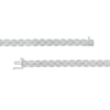 Thumbnail Image 3 of 1/4 CT. T.W. Diamond Cushion-Shaped Frame Line Bracelet in Sterling Silver – 7.5"