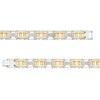 Thumbnail Image 3 of 1/2 CT. T.W. Diamond Double Column Brushed Link Bracelet in Stainless Steel with Yellow Ion Plate – 8.62"