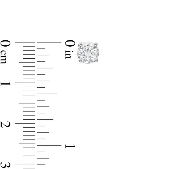 1-1/4 CT. T.w. Certified Lab-Grown Diamond Solitaire Stud Earrings in 14K White Gold (I/Si2)