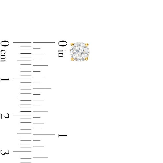 1-1/4 CT. T.w. Certified Lab-Grown Diamond Solitaire Stud Earrings in 14K Gold (I/Si2)