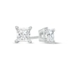 Thumbnail Image 1 of 1/3 CT. T.W. Certified Princess-Cut Lab-Grown Diamond Solitaire Stud Earrings in 10K White Gold (I/SI2)