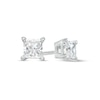 1/3 CT. T.w. Certified Princess-Cut Lab-Created Diamond Solitaire Stud Earrings In 10K White Gold (I/Si2)