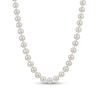 Thumbnail Image 1 of 7.0-7.5mm Freshwater Cultured Pearl Strand Necklace with Sterling Silver Filigree Clasp-30"