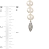 Thumbnail Image 2 of 8.0-8.5mm Freshwater Cultured Pearl Strand Necklace with Sterling Silver Filigree Clasp 