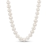 Thumbnail Image 1 of 8.5-9.5mm Freshwater Cultured Pearl Strand Necklace with Sterling Silver Filigree Clasp-23"