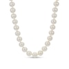 9.5-10.5mm Cultured Freshwater Pearl Strand Necklace With Sterling Silver Filigree Clasp - 23