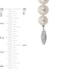 Thumbnail Image 2 of 9.5-10.5mm Freshwater Cultured Pearl Strand Necklace with Sterling Silver Filigree Clasp-23"