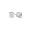 Thumbnail Image 1 of 3 CT. T.W. Certified Lab-Grown Diamond Solitaire Hidden Frame Stud Earrings in 10K White Gold (I/I1)