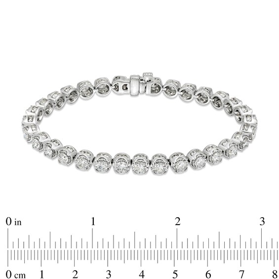 8 CT. T.w. Certified Lab-Grown Diamond Tennis Bracelet in 10K White Gold (I/I1) â 7.25"