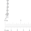 Thumbnail Image 4 of 1 CT. T.W. Multi-Diamond Alternating Bead Link Necklace in Sterling Silver – 17"