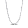 Thumbnail Image 1 of 1/2 CT. T.W. Diamond Graduated Tennis Necklace in Sterling Silver – 17"