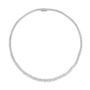 Thumbnail Image 3 of 1/2 CT. T.W. Diamond Graduated Tennis Necklace in Sterling Silver – 17"