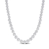 Thumbnail Image 1 of 1 CT. T.W. Diamond Graduated Tennis Necklace in Sterling Silver – 17"