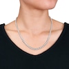 Thumbnail Image 2 of 1 CT. T.W. Diamond Graduated Tennis Necklace in Sterling Silver – 17"