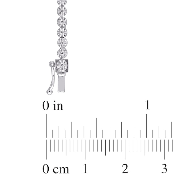 1 CT. T.w. Diamond Graduated Tennis Necklace in Sterling Silver â 17"
