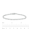 Thumbnail Image 3 of 1 CT. T.W. Diamond Alternating Marquise-Shaped Line Bracelet in 10K White Gold – 7.25"