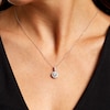 Thumbnail Image 2 of 1 CT. T.W. Diamond Frame Drop Pendant in 10K White Gold