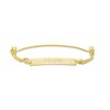 Diamond-Cut "Hope" Bar Bolo Bracelet in 10K Gold â 9"