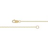 Thumbnail Image 3 of 1/8 CT. T.W. Diamond Sideways Cross Bracelet in 10K Gold - 7.25"