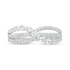 Thumbnail Image 3 of Marilyn Monroe™ Collection 1/2 CT. T.W. Diamond Triple Row Crossover Ring in 10K White Gold