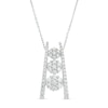 Thumbnail Image 1 of Marilyn Monroe™ Collection 3/4 CT. T.W. Journey Multi-Diamond Trio Ladder Pendant in 10K White Gold