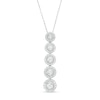 Thumbnail Image 1 of Marilyn Monroe™ Collection 1 CT. T.W. Journey Diamond Frame Five Stone Pendant in 10K White Gold