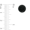 Thumbnail Image 3 of 1/3 CT. T.W. Black and White Multi-Diamond Frame Stacked Stud Earrings in Sterling Silver
