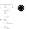 Thumbnail Image 3 of Men's 5.0mm Onyx and 1/5 CT. T.W. Black Diamond Frame Stud Earrings in Sterling Silver