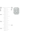 Thumbnail Image 4 of 7/8 CT. T.W. Octagonal Multi-Diamond Double Frame Pendant and Stud Earrings Set in 10K White Gold