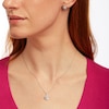 Thumbnail Image 2 of 5/8 CT. T.W. Multi-Diamond Double Frame Pendant and Stud Earrings Set in 10K White Gold 