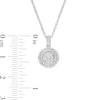 Thumbnail Image 3 of 5/8 CT. T.W. Multi-Diamond Double Frame Pendant and Stud Earrings Set in 10K White Gold 