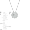 Thumbnail Image 2 of 1 CT. T.W. Multi-Diamond Frame Pendant and Stud Earrings Set in Sterling Silver
