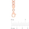 Thumbnail Image 3 of Octagonal Garnet Five Stone Bracelet in Sterling Silver with 18K Rose Gold Plate - 7.25"