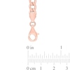 Thumbnail Image 3 of Octagonal Alexandrite Five Stone Bracelet in Sterling Silver with 18K Rose Gold - 7.25"